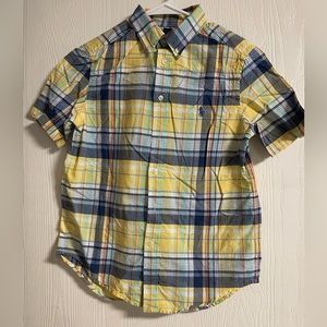Ralph Lauren Polo Boys Button Down Short Sleeve Dress Shirt